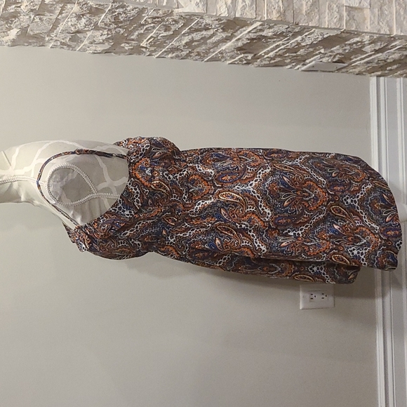 J. Crew Dress Paisley Print Spaghetti Strap Large - Picture 3 of 6